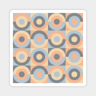 Retro geometric pattern 2 Magnet