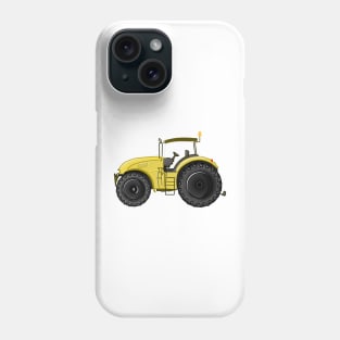 Yellow tractor Phone Case