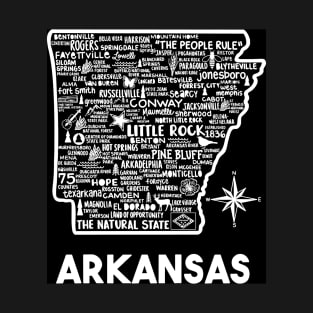 Arkansas Map T-Shirt