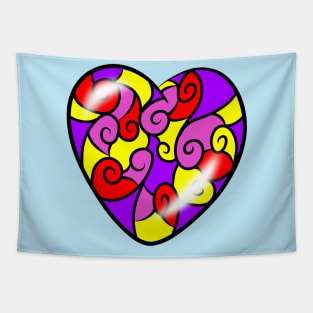 Patterned heart Tapestry