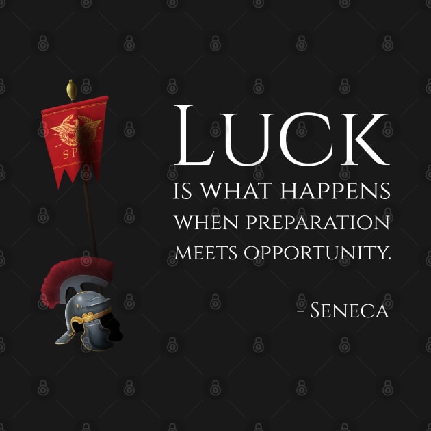 Luck is what happens when preparation meets opportunity -  Seneca by Styr Designs