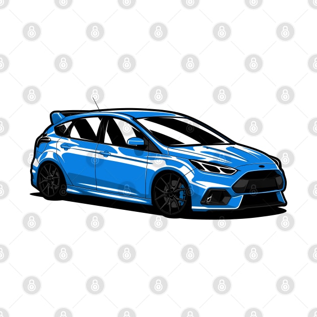 Blue Focus RS by KaroCars