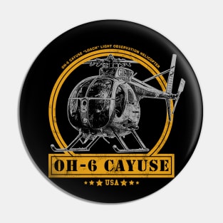 OH-6 Cayuse Helicopter Pin