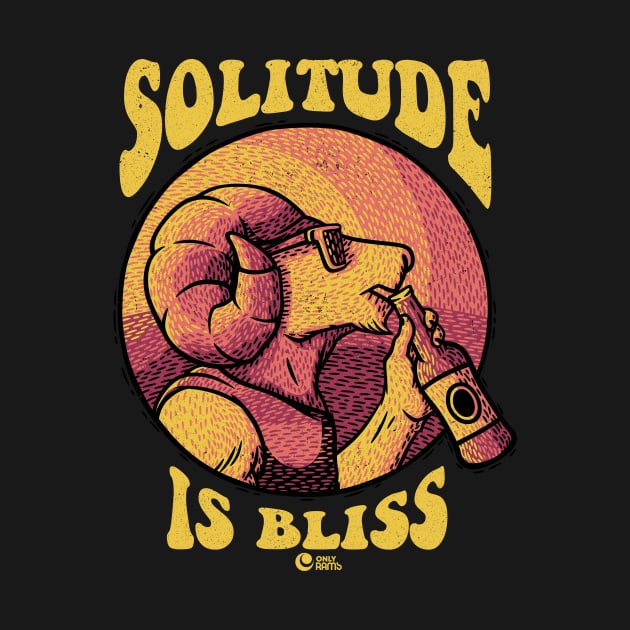 Solitude Is Bliss Blk by Only Rams