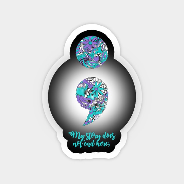 Suicide Prevention and Depression Awareness Magnet by Squidoodle