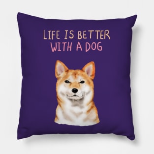 Dog T Shirt Shiba Inu Pillow