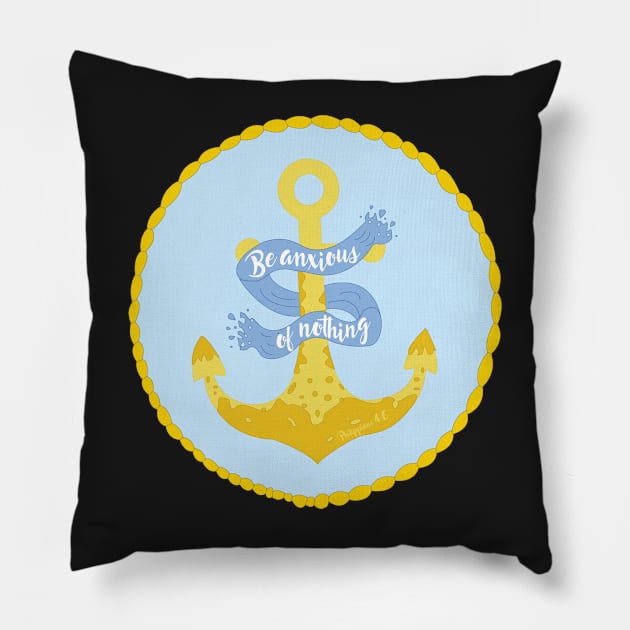 Anxiety Anchor Pillow by kaileekuropas