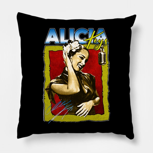 Alicia Keys Pillow by HORASFARAS