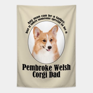 Corgi Dad Tapestry