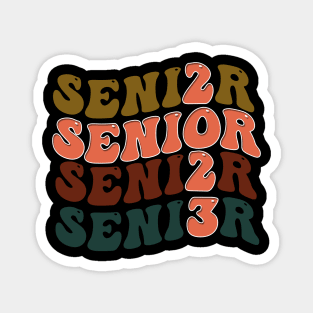 Vintage Seniors Class Cool Psychedelic 90s 80s 70s Magnet