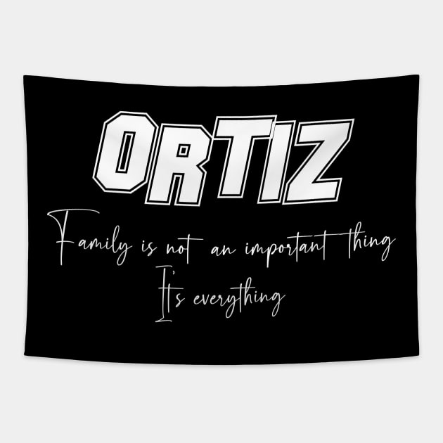 Ortiz Second Name, Ortiz Family Name, Ortiz Middle Name Tapestry by JohnstonParrishE8NYy