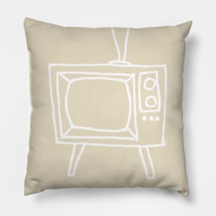 TV New Wave Retro Television Pillow