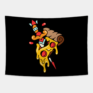 Pizza dagger Tapestry