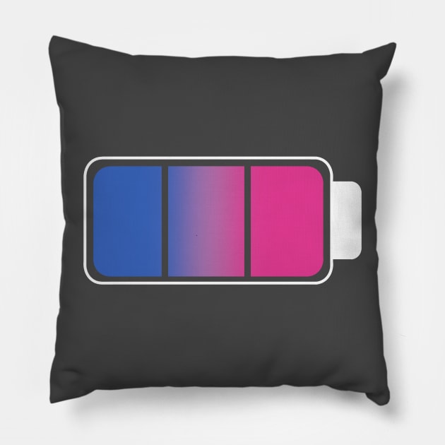 Bi Wife Energy Battery Pillow by CosmicFlyer