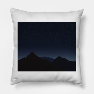 Midnight at the peak Pillow