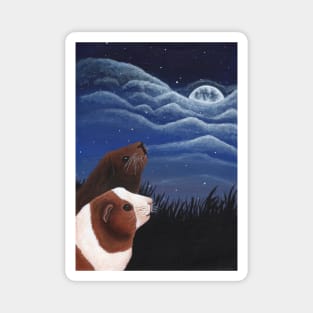 Guinea Pigs Under the Moon Magnet