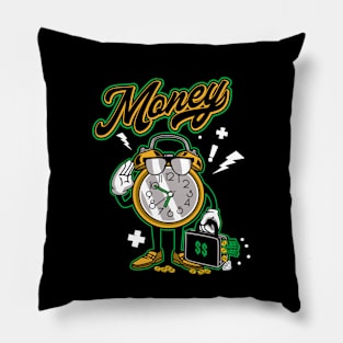 TIME IS MONEY Pillow