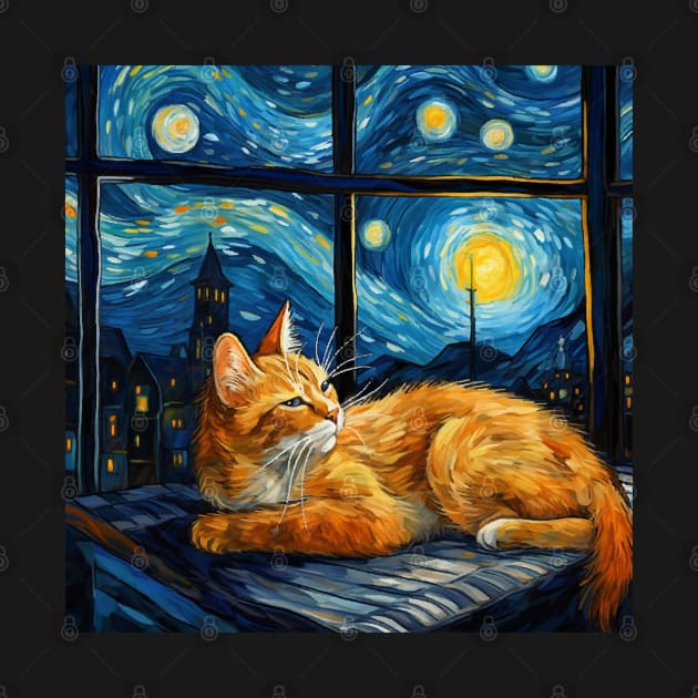 Van Gogh's cat by CatCoconut-Art