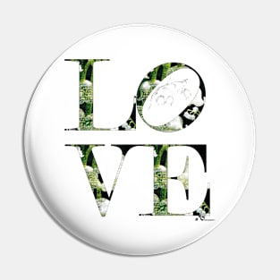 LOVE Letters May Birth Month Flower Lily of the Valley Pin