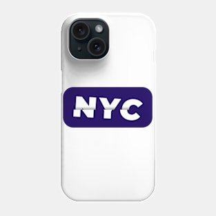 NYC text Phone Case