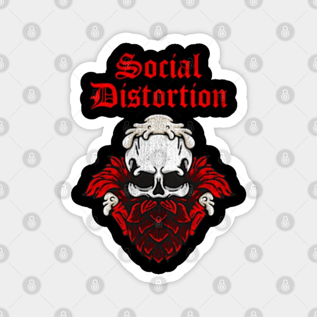 Social Distortion White Light, White Heat, White Trash Magnet by Rooscsbresundae