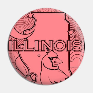 illinois coloring page Pin