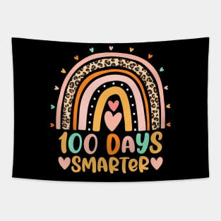 100 Days Smarter Rainbow Happy 100Th Day Of School Teacher Tapestry