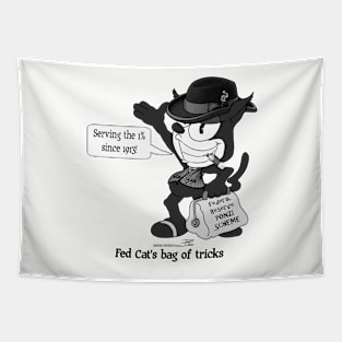 FED THE CAT'S bag of tricks Tapestry