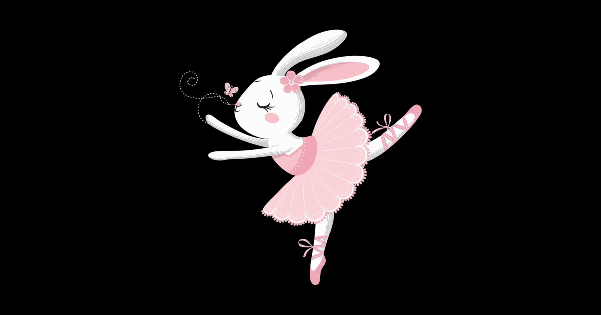 Ballerina Bunny Performance Ballet Rabbit - Ballerina Bunny - Sticker ...