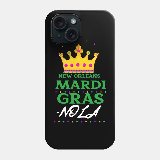 NEW ORLEANS HOODIES MARDI GRAS Phone Case by Cult Classics