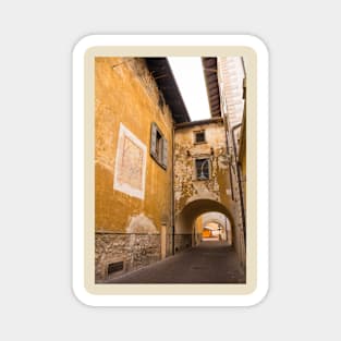 Street in Arco in North Italy Magnet