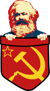 Karl Marx Communism Chest Pocket Magnet