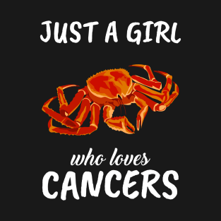 Just A Girl Who Loves Cancers T-Shirt