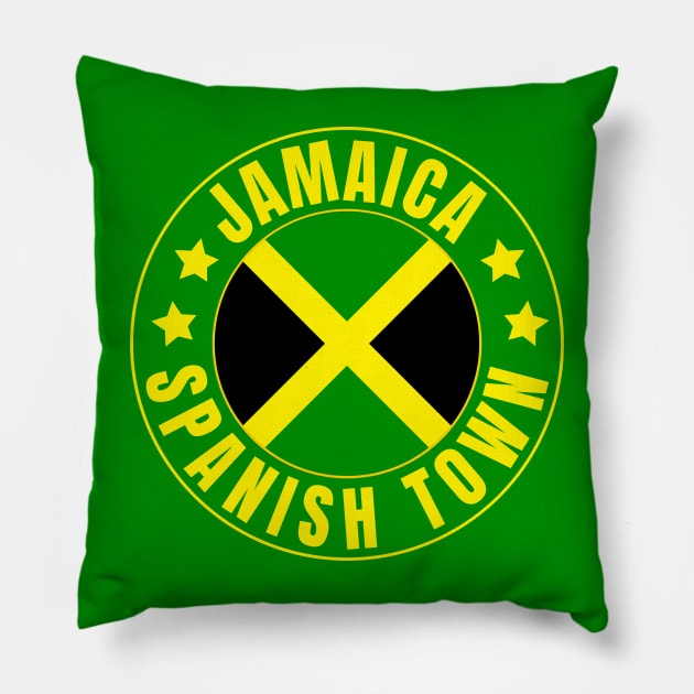 Spanish Town Pillow by footballomatic