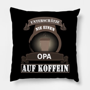 Opa Rente Kaffee Geschenk Vater Koffein Pillow