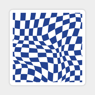 Chelsea Distorted Checkered Pattern Magnet