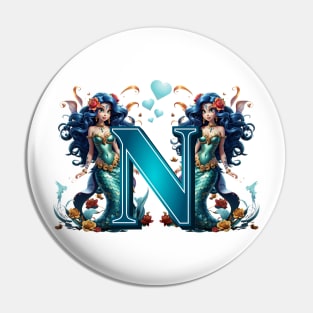 Mermaid Alphabet The Letter N Pin