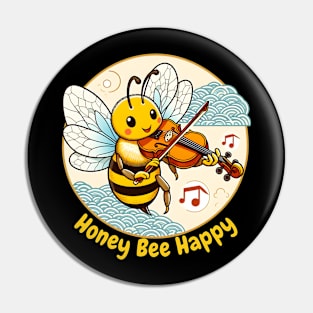 Violin bee Pin