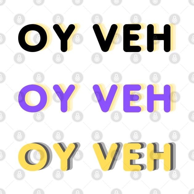 Oy Veh - 3 Pack by stickersbyjori