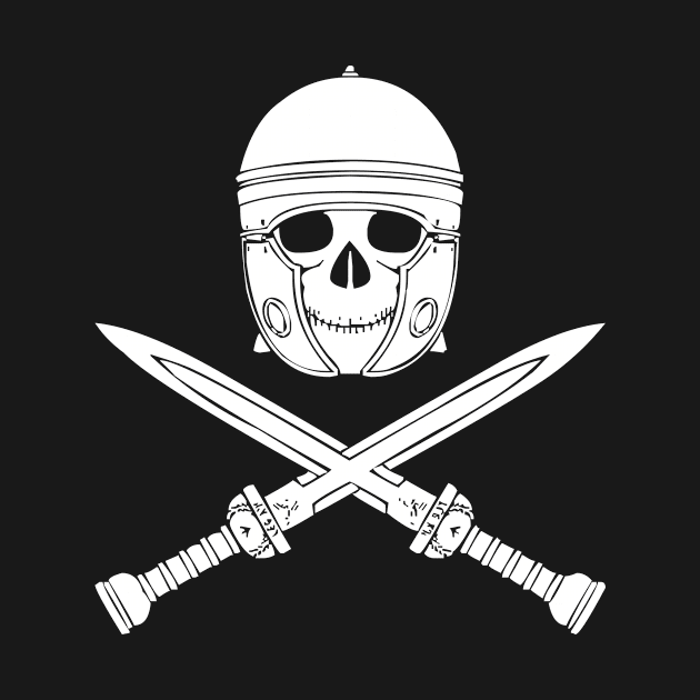 Skull Soldier Gladiator With Swords by Shirtjaeger