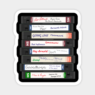 Retro British TV 90s Series VHS Video Cassettes Magnet