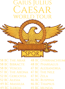 SPQR Ancient Rome Julius Caesar World Tour Roman History Magnet