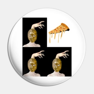 WITCHES LOVE PIZZA!! - Halloween Witch Hand | Witch Mask | Halloween Costume | Funny Halloween Pin