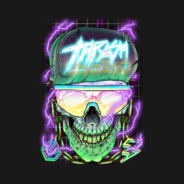 Electro Thrash Skull by thrashwolf