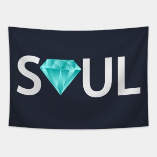 Precious Soul artistic typography design Tapestry