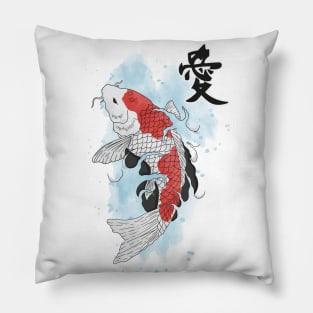 Japanese Koi fish Pillow