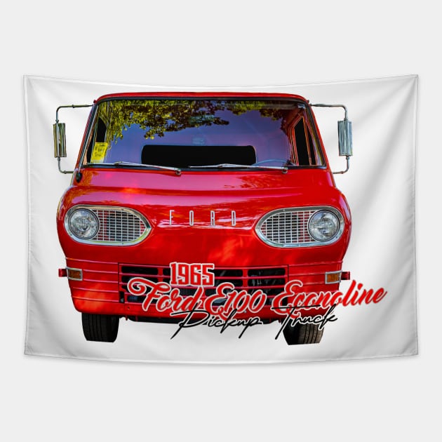 1965 Ford E100 Econoline Pickup Truck Tapestry by Gestalt Imagery