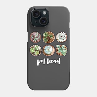 succulent pothead - white Phone Case