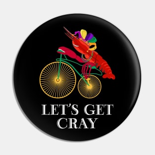 Lobster Crayfish Mardi Gras 2019 Funny Pin