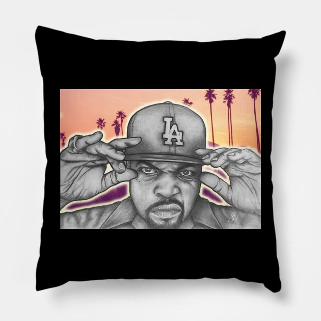 WESTSIIIIIDE! Pillow by Cult Culture Art 